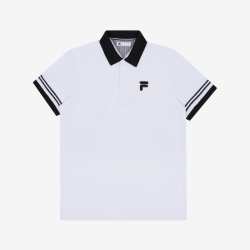 Fila Golf Pq Big Logo Férfi Rövid Ujjú Póló Fehér | HU-47574
